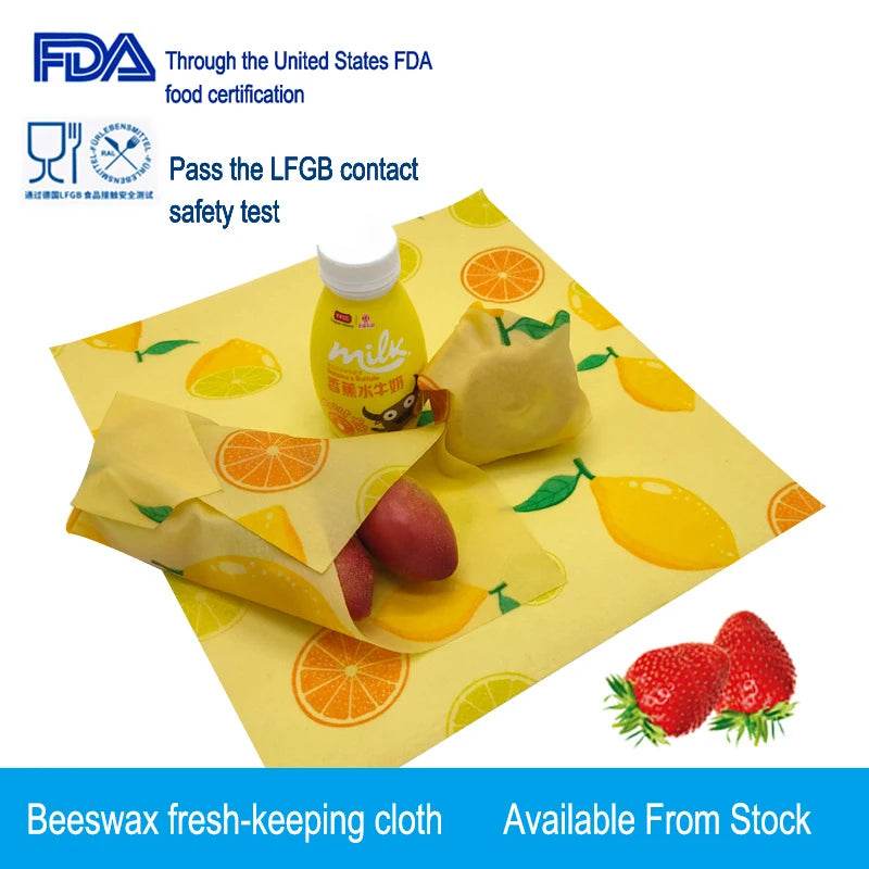 SmartPursue™ Eco-Friendly Reusable Food Wraps beeswax food wraps