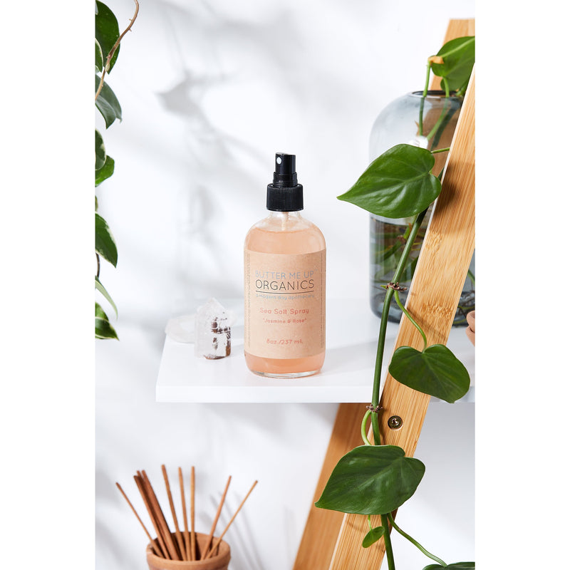 Butter Me Up Organics Sea Salt Spray / Pink Himilayan Salt / Hair Texturizer / Beach Waves / Natural Hair Spray / Salt Hair Spray Hair