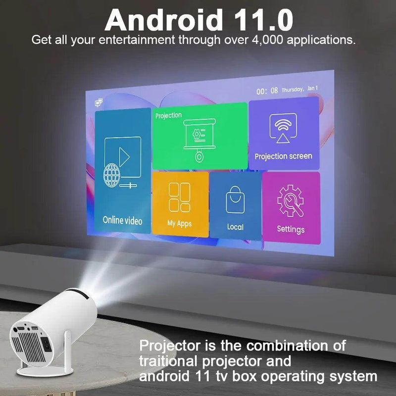 SmartPursue™ Portable 4K Projector - Home Cinema Outdoor Projetor Video Projector