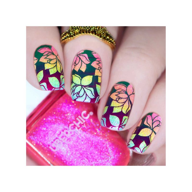 UberChic Beauty Secret Garden-02 Stamping Plate