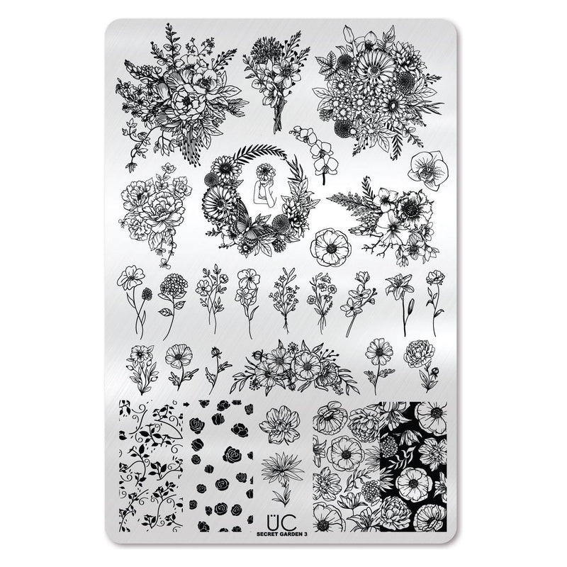 UberChic Beauty Secret Garden-03 Stamping Plate
