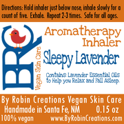 By Robin Creations Sleepy Lavender Aromatherapy Inhaler Massage & Relaxation