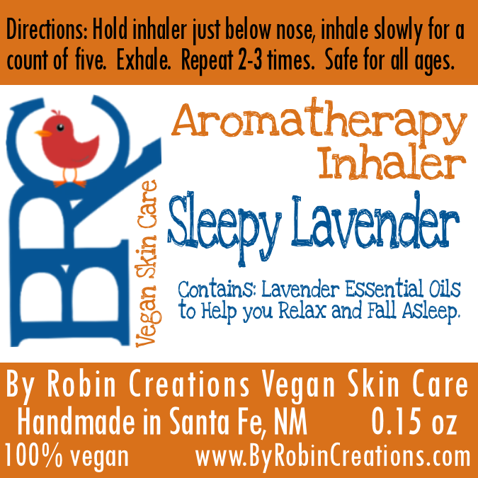 By Robin Creations Sleepy Lavender Aromatherapy Inhaler Massage & Relaxation