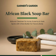 Garner's Garden Raw African Black Soap Bar (0.5 lb) Soap