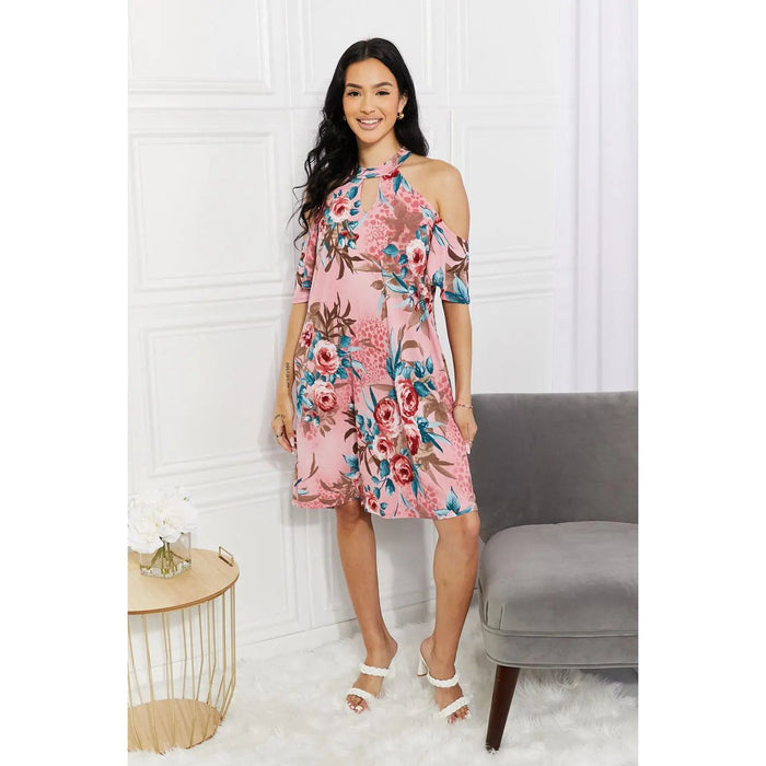 Sew In Love | Fresh-Cut Flowers Cold-Shoulder Dress