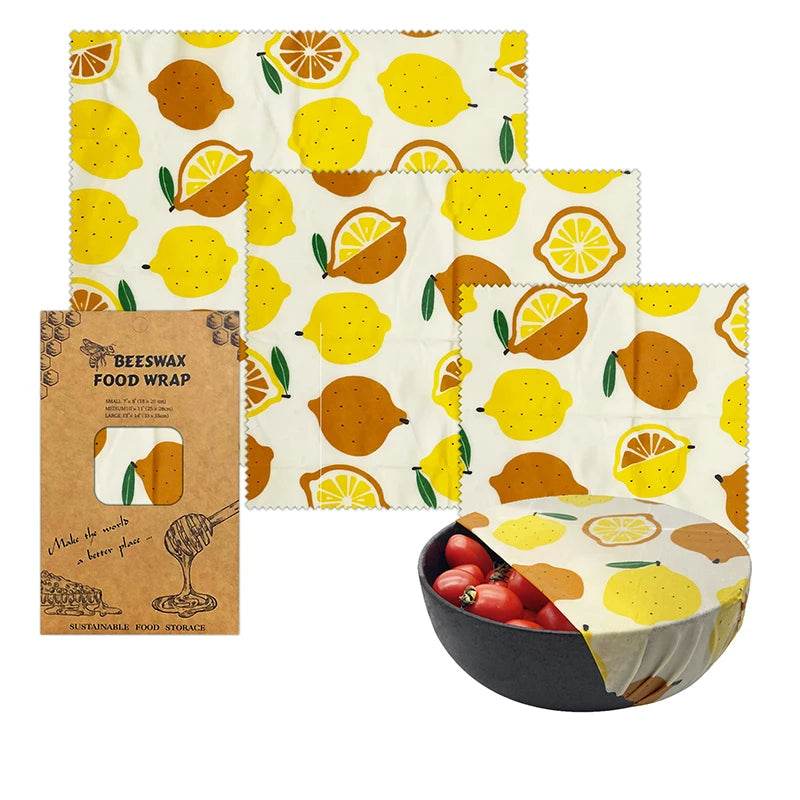 SmartPursue™ Eco-Friendly Reusable Food Wraps beeswax food wraps