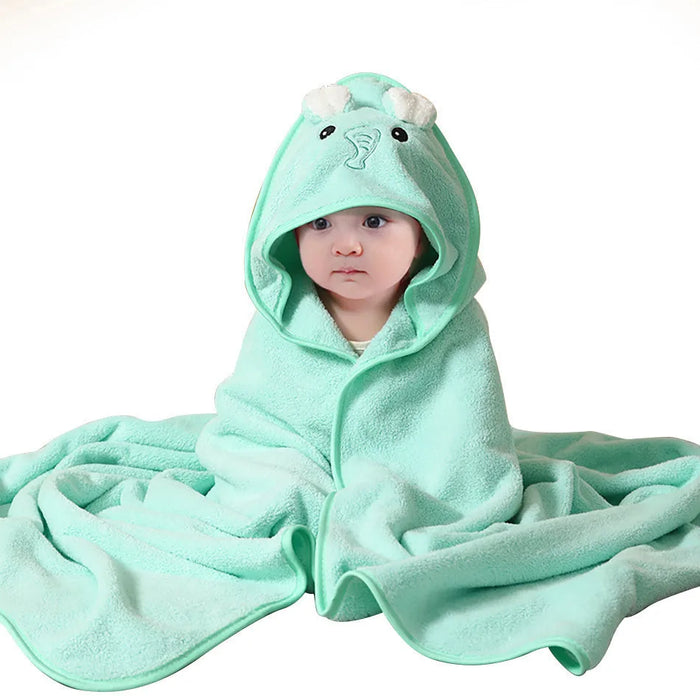 Thick Cotton Cartoon Hooded Bath Towel for Kids