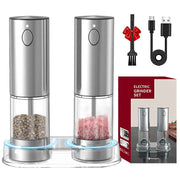 SmartPursue™ Rechargeable Electric Pepper Grinder – Adjustable Spice Mill Spice Grinders