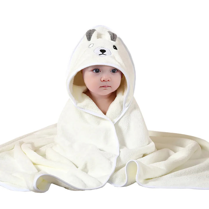 Thick Cotton Cartoon Hooded Bath Towel for Kids