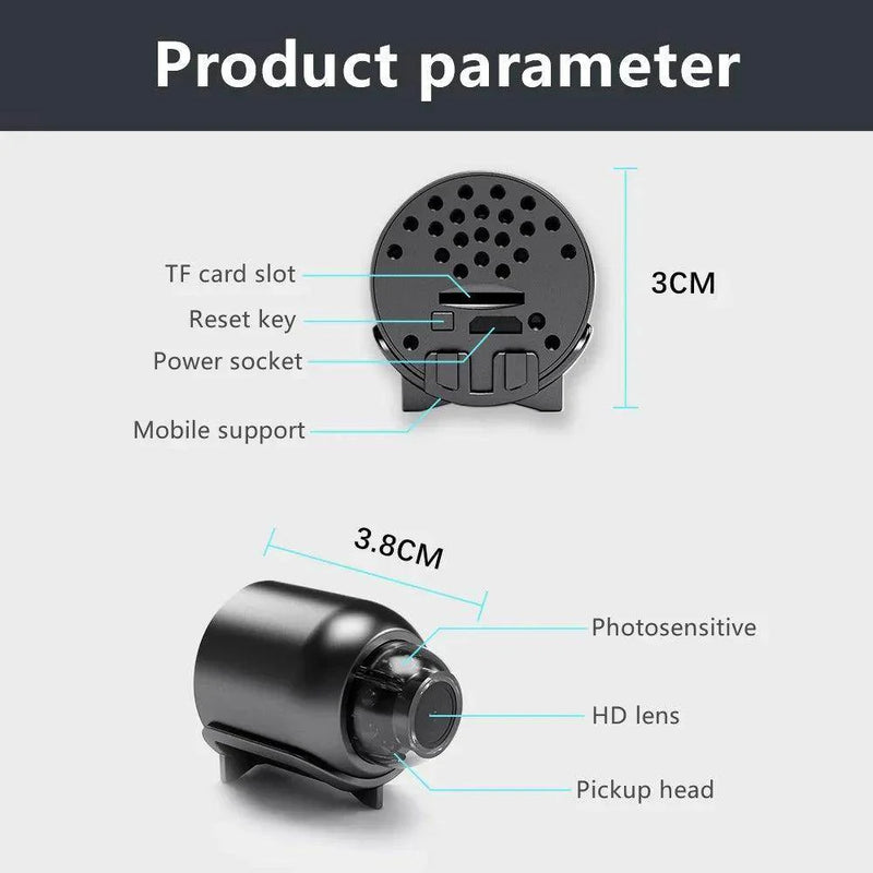 SmartPursue™ Mini Camera WiFi Night Vision Audio Video Recorder Spy Cam A9 Mini Camera