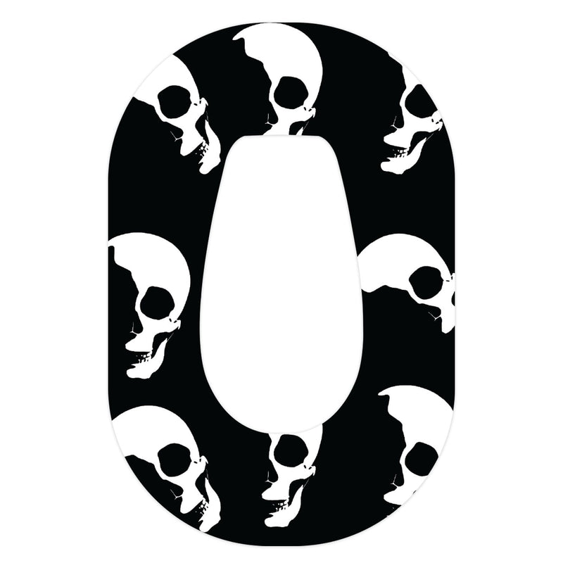 Peelz Shadow Skulls Dexcom G6 Patch Tape - Pump Peelz Patch Medical Tape