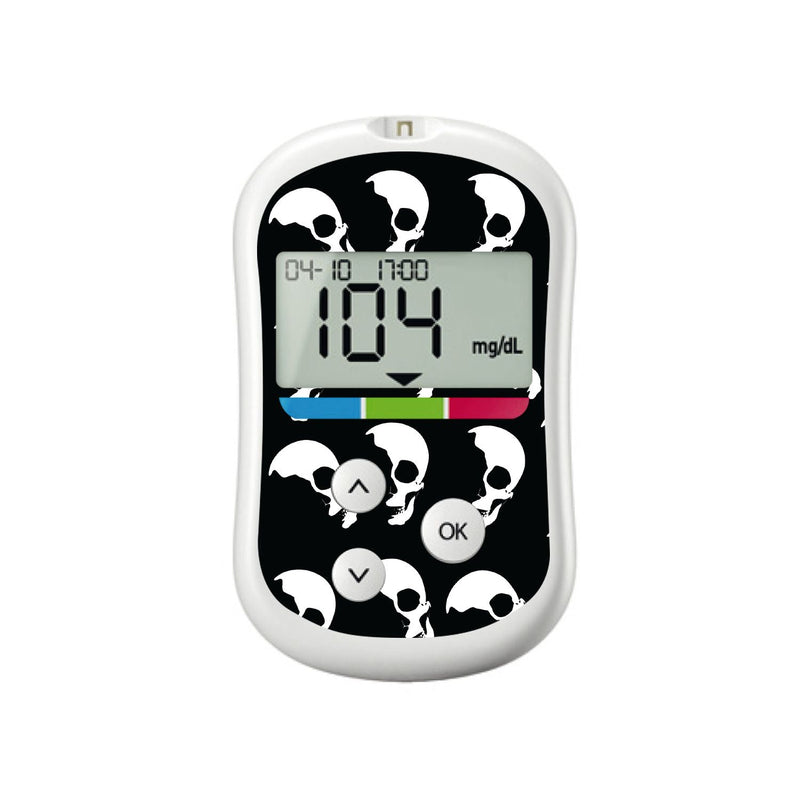 Peelz Shadow Skulls for OneTouch Verio Flex Glucometer Peelz/Stickers