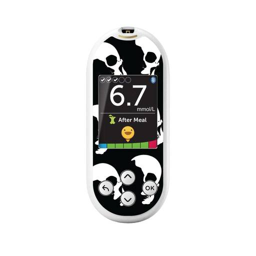 Peelz Shadow Skulls for OneTouch Verio Reflect Glucometer Peelz/Stickers
