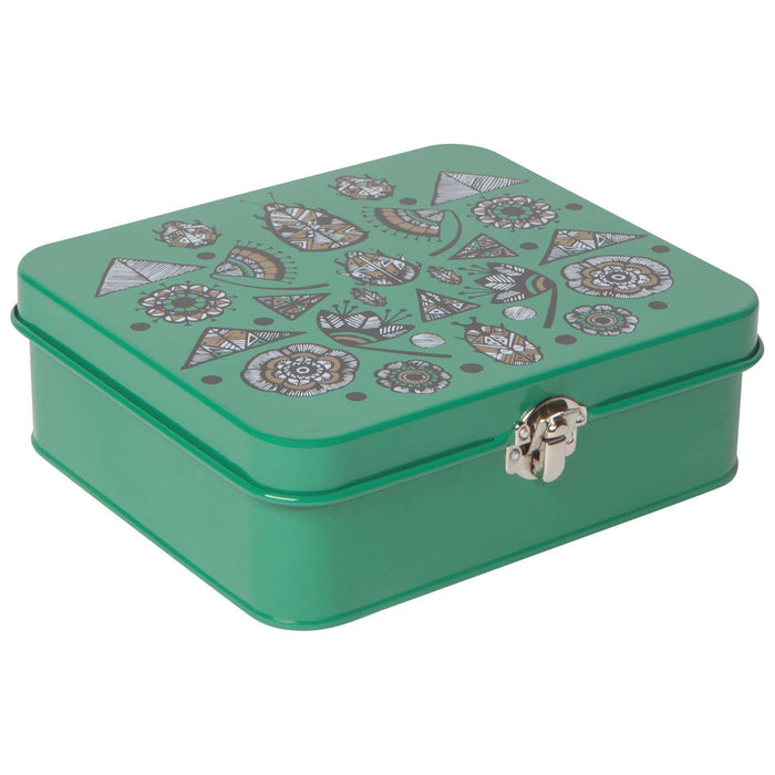 The Bullish Store Shadowvale Keepsake Box | Jewelry Tin Accessories Storage Organizer | 7” X 6.25”