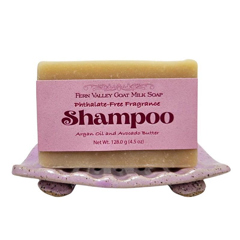Fern Valley Soap Handmade Goat Milk Shampoo Bar |  Argan Oil & Avocado Butter | Flirty Floral Scent Goat Milk Soap
