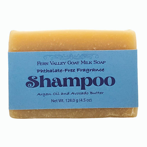 Fern Valley Soap Handmade Goat Milk Shampoo Bar |  Argan Oil & Avocado Butter | For Him Goat Milk Soap