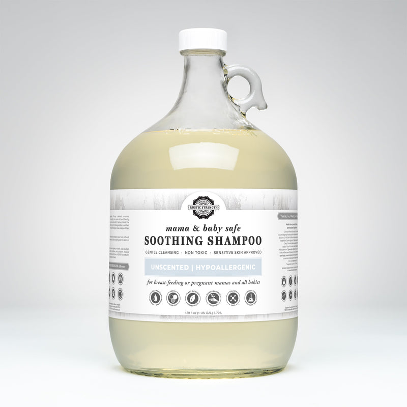 Rustic Strength Soothing Shampoo | Mama + Baby Safe Shampoo