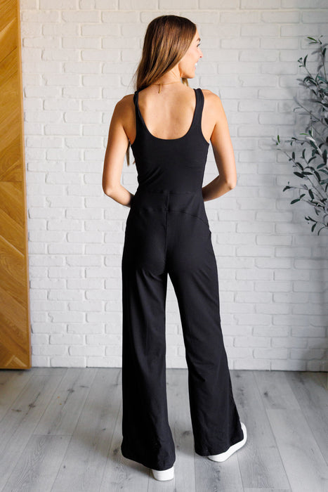 Everyday Wide Leg Jumpsuit in Black