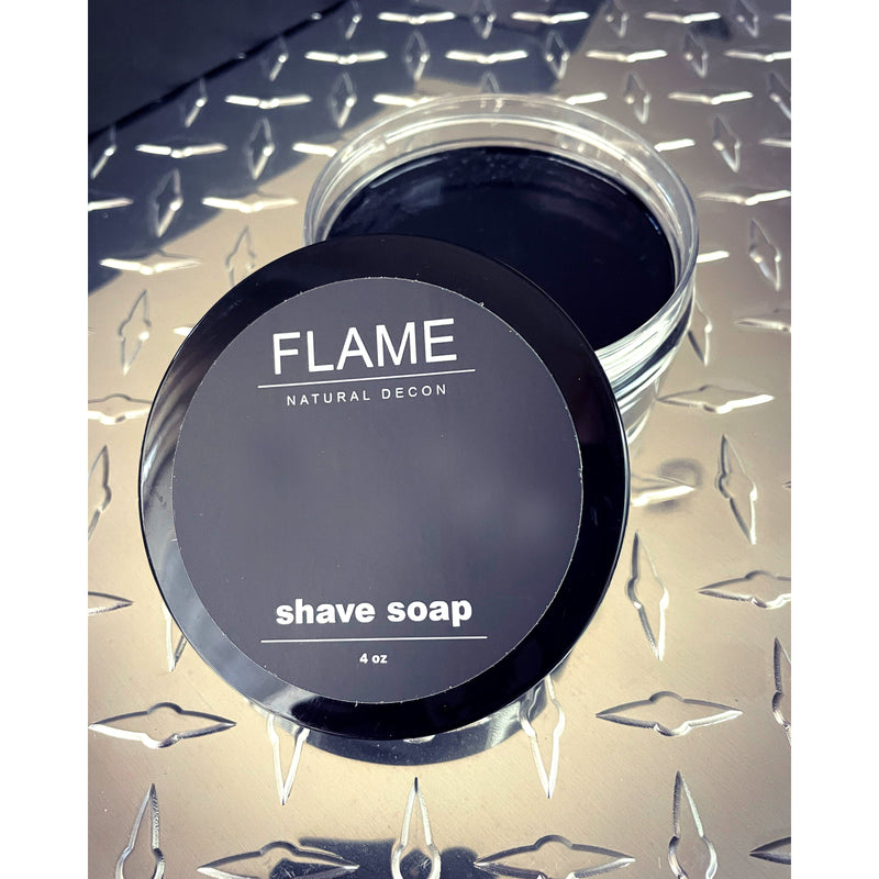 FLAME Natural Decon Shave Soap