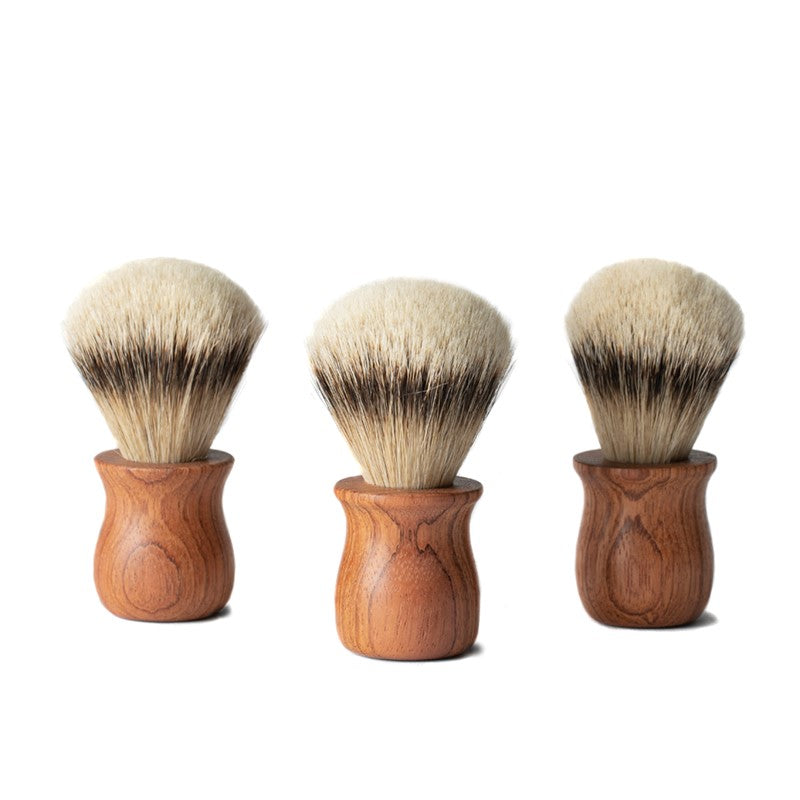 Soap Cauldron Shave Brush Brazilian Cherry Handcrafted- Pure Badger Bristle Accessory