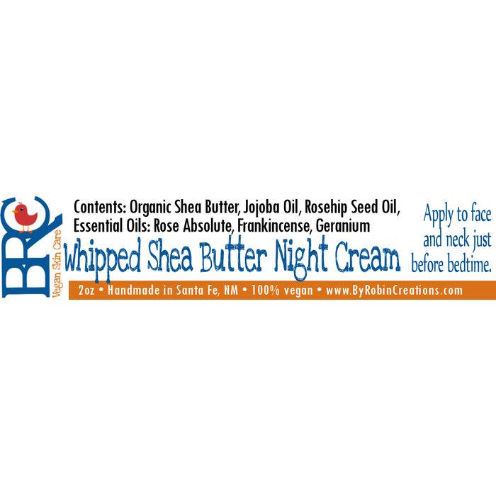 By Robin Creations - Whipped Shea Butter & Jojoba Night Cream