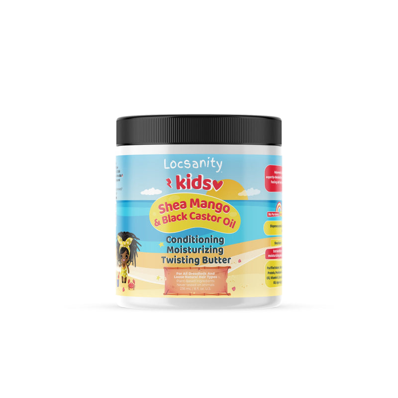 Locsanity Locsanity Kids Shea Mango & Black Castor Oil Loccare/Haircare Bundle Loose Natural