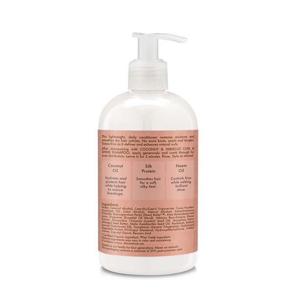 Mill's Beauty Supply Shea Moisture Coconut & Hibiscus Curl & Shine Conditioner Hair Conditioner
