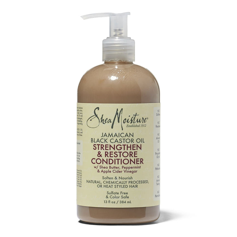 Mill's Beauty Supply Shea Moisture Jamaican Black Castor Oil Strengthen & Restore Conditioner w/ Shea Butter, Peppermint & Apple Cider Vinegar Hair Conditioner