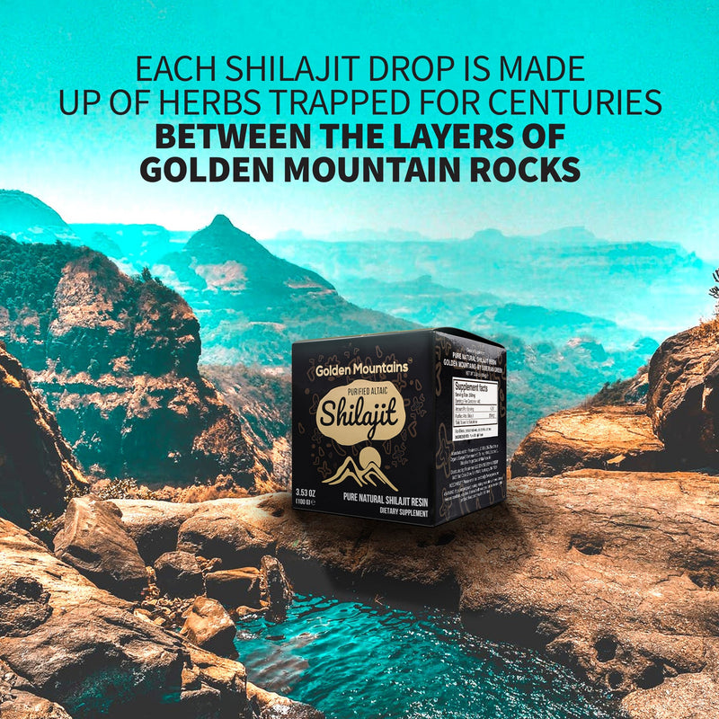 SiberianGreen.com Golden Mountains Shilajit Resin 100g: Pure Altai Mountains Shilajit by Siberian Green Body Wash