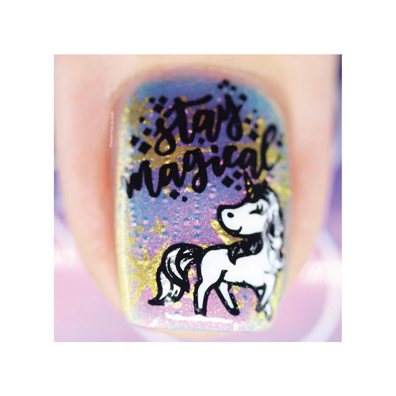 UberChic Beauty Unicorn Love-02 Stamping Plate
