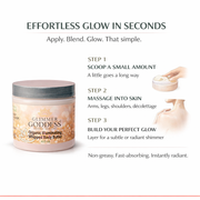 Glimmer Goddess® Organic Skin Care Organic Shimmer Body Butter – Radiant, Deep Hydration Shimmer