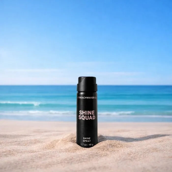 The Beachwaver Co. Shine Squad Shine Spray Hair Care Light Sky Blue Travel Size (1.7oz)