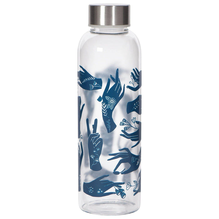 The Bullish Store Show Of Hands Sustain Glass Water Bottle | Eco-Friendly Reusable Drinkware