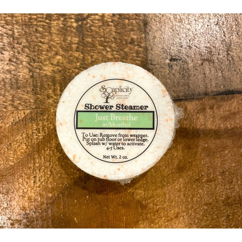 Soaplicity Just Breathe Shower Steamer w/ Menthol Shower Steamers