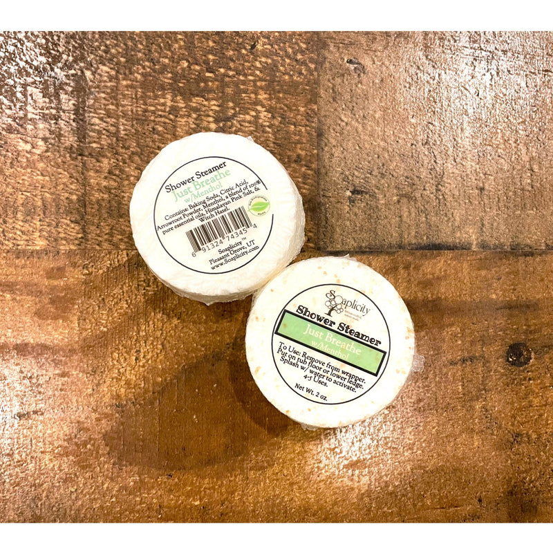 Soaplicity Just Breathe Shower Steamer w/ Menthol Shower Steamers