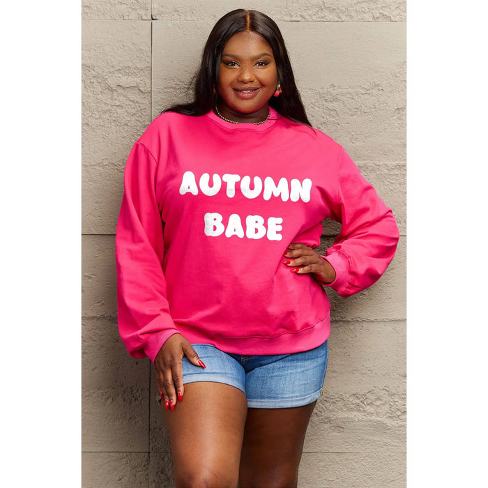 Simply Love AUTUMN BABE Graphic Sweatshirt