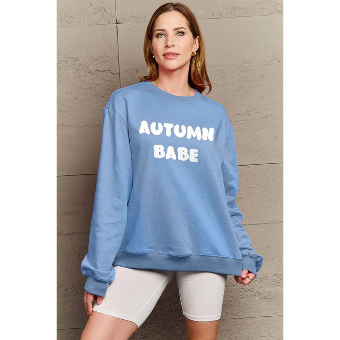 Simply Love AUTUMN BABE Graphic Sweatshirt