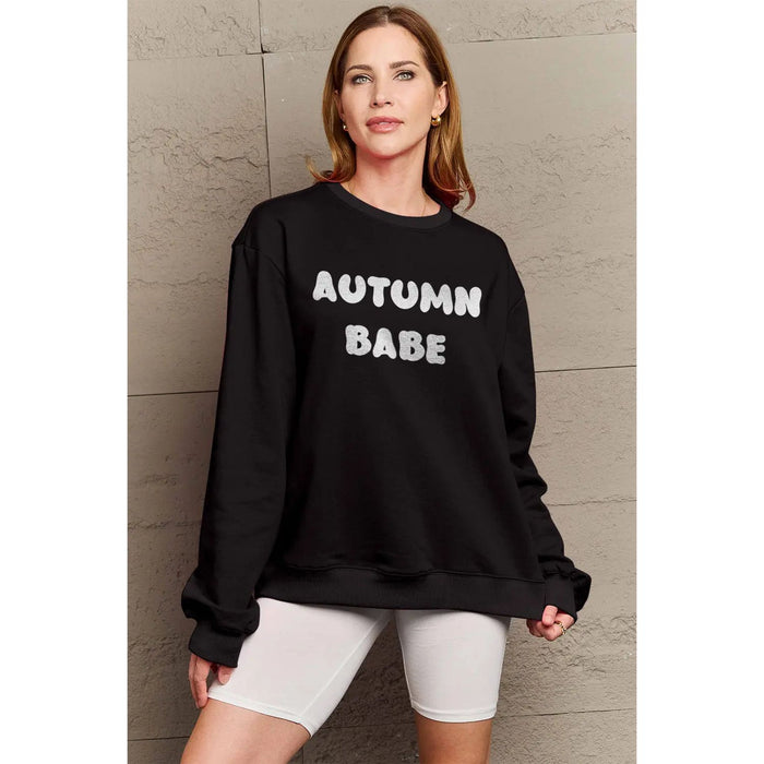 Simply Love AUTUMN BABE Graphic Sweatshirt