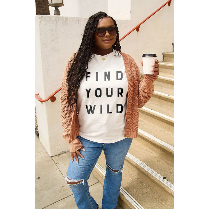 Simply Love FIND YOUR WILD Short Sleeve T-Shirt