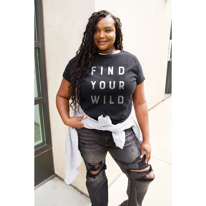 Simply Love FIND YOUR WILD Short Sleeve T-Shirt