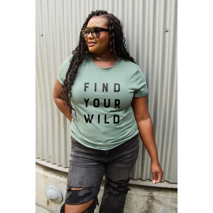 Simply Love FIND YOUR WILD Short Sleeve T-Shirt