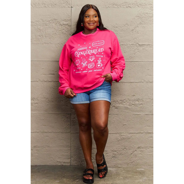 Simply Love GINGERBREAD Long Sleeve Sweatshirt