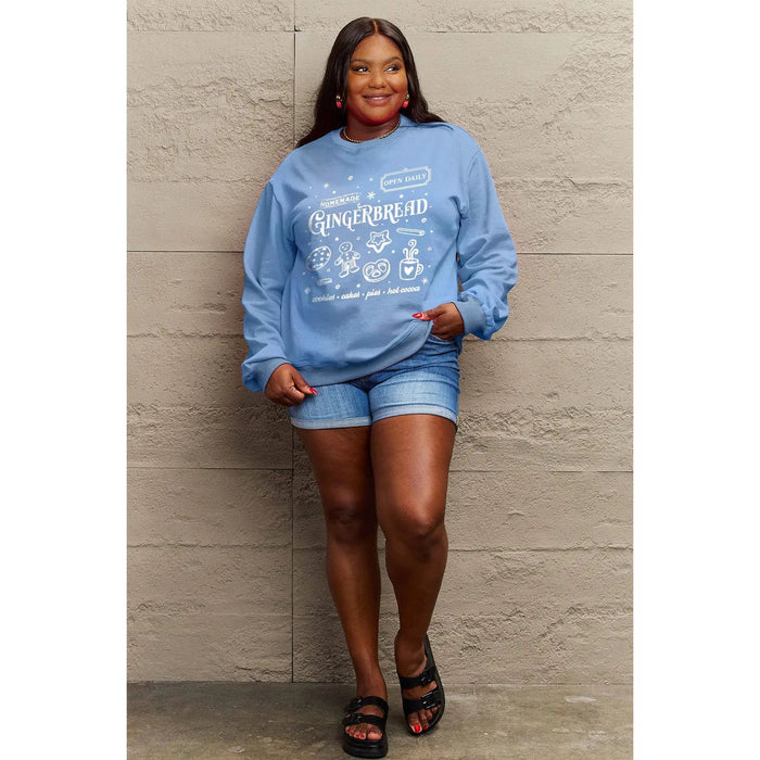 Simply Love GINGERBREAD Long Sleeve Sweatshirt