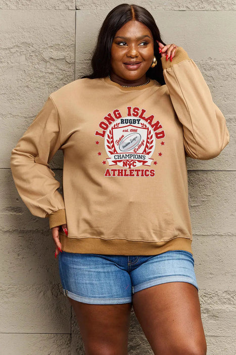 Simply Love Graphic Dropped Shoulder Sweatshirt