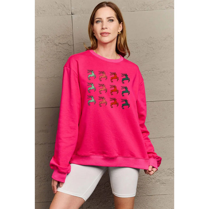 Simply Love Graphic Long Sleeve Sweatshirt