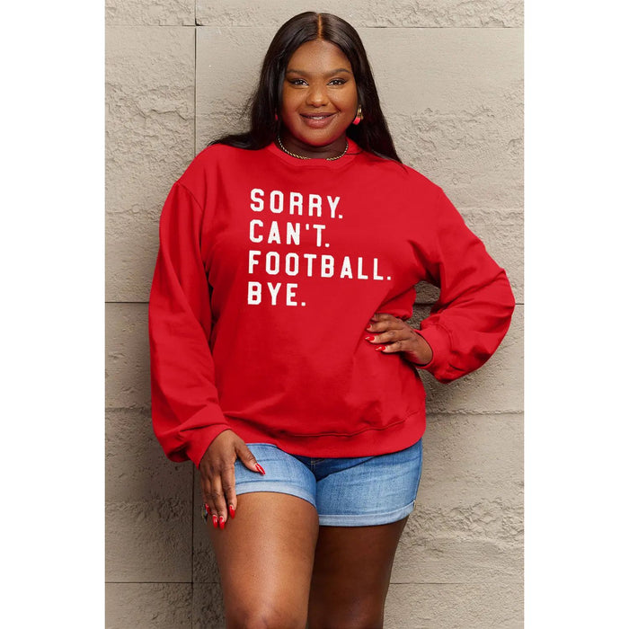 Simply Love Graphic Round Neck Sweatshirt