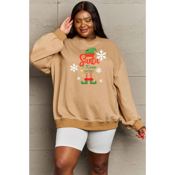 Simply Love Graphic Round Neck Sweatshirt