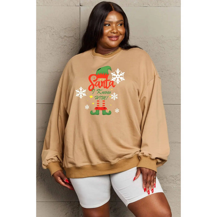 Simply Love Graphic Round Neck Sweatshirt