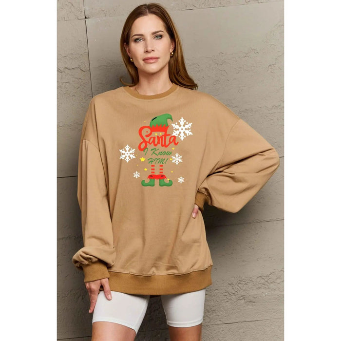 Simply Love Graphic Round Neck Sweatshirt