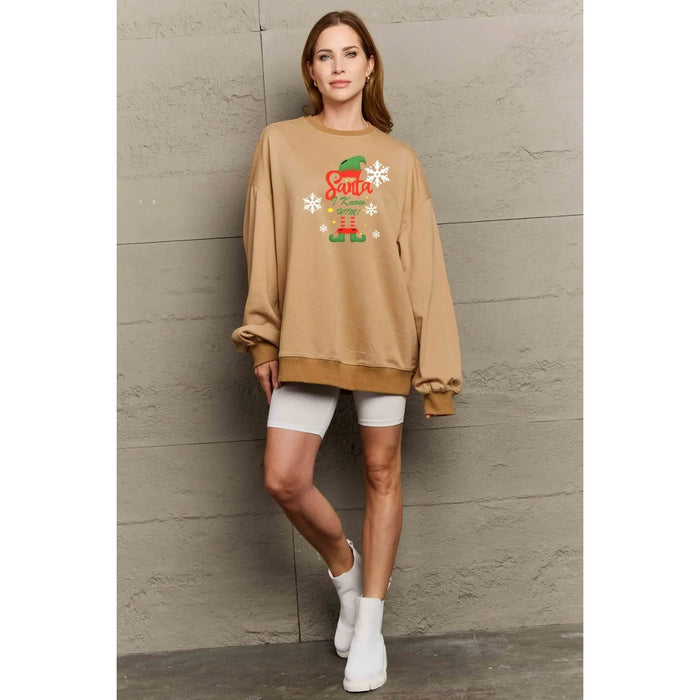 Simply Love Graphic Round Neck Sweatshirt